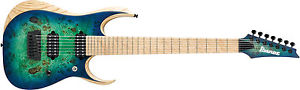 Ibanez RGDIX7MPB-SBB Iron Label Surreal Blue Burst Guitar
