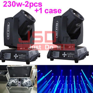 Sharpy Beam lighting 230W 7R Beam Moving Head Light 2pcs with 1 Flight Case