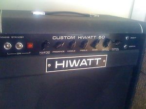 RARE Vintage Custom HIWATT 50 1-12 Combo Guitar Amp Model SA112OL