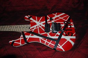 New EVH 5150 Striped Series Red White Black Eddie Van Halen Authorized Dealer