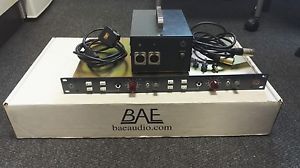 BAE 1073MP dual channel rack mount mic pre-amp with power supply PSU