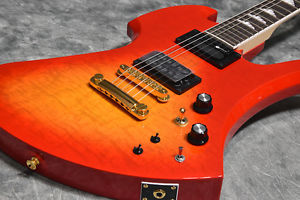 Burny MG-145S Cherry Sunburst Electric guitar 6 string FERNANDES SUSTAINER