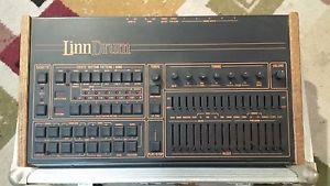Vintage Linn Drum machine LM-2 with 8 sound chips & Anvil road case