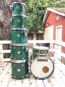 Yamaha Maple Custom 7 piece ~ Green & Gold ~ Absolute