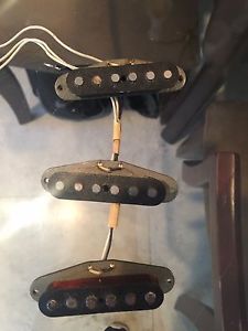 Vintage 1970 FENDER STRATOCASTER SET OF (3)  PICKUPS  ...       GUITAR PART