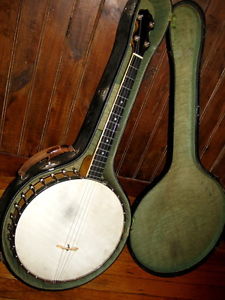 Vintage Vega Little Wonder Banjo 12" Pot 30 Hooks & Brackets Original Case