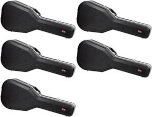 Gator Deluxe ABS Molded Case - Single-cutaway Acoustic ... (5-pack) Value Bundle