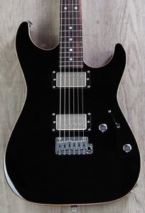 Suhr Pete Thorn Signature Standard HH Guitar, Black Top / Cherry Back, Rosewood
