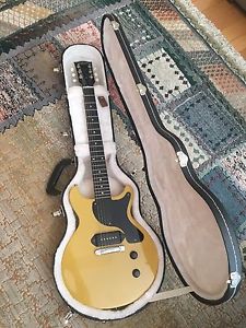 2010 Gibson Les Paul Junior Double Cutaway TV Yellow Guitar p-90 w/ Case