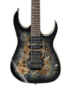 Ibanez RG1070PBZ-CKB Premium E-gitarre, Kohlenschwarz Burst