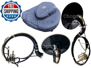! Christmas Sale Sousaphone 3V Painted 21" Bell Black Bb 3 Valve with Bag+M/ P