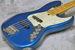 MOON JB-195HS JB Maple Chrome Lake Placid Blue Electric Base Rare 1998 in JAPAN