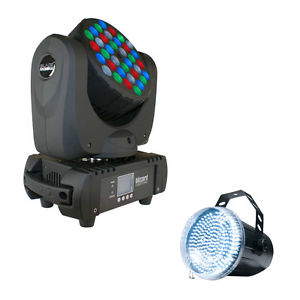 Blizzard Blade RGBW Moving Head Fixture Package w/ Snap Shot LED II Strobe Light