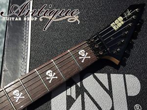 ESP KH-2 Kirk Hammett Signature 1995 Black 3.5kg EX+++ Condition w/hardcase/512