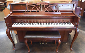 Young Chang console upright piano dark cherry Los Angeles 1941518