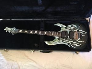DEAN MAB1 Michael Batio SIGNED Armored Flame Graphic Electric Guitar EMG w/ Case