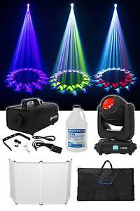 Chauvet DJ Intimidator Beam 140SR DMX Moving Head Light+Facade+Fogger+Fog Fluid