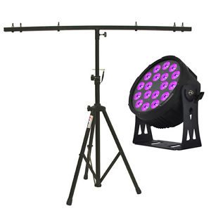 American DJ SIXPAR 300IP 18x12-Watt 6-in-1 RGBAW UV LED Par with Tripod Stand