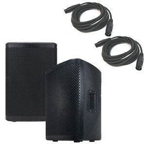 American Audio (2) CPX 12A 15" 2-Way Active Loudspeaker w/ 2 15' Speaker Cables
