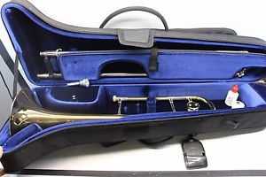 Bach Stradivarius 42 G Bb Gold Bell Trombone PROFESSIONAL SUPER Nice Excellent