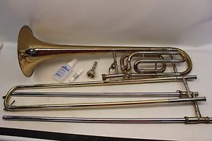 Bach Stradivarius 36 Bb Trombone PROFESSIONAL F Trigger with hard Case Nice Bone