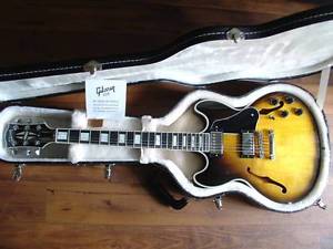 MINT 2013 GIBSON MIDTOWN CUSTOM VINTAGE SUNBURST FINISH RIVAL OF ES 335 GUITAR