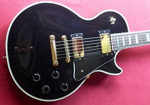 Orville Les Paul Custom Black made for Gibson USA Long Tenon 1997 Fujigen Japan
