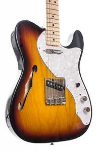 Fender Classic Series 69 Tele Thinline, Maple Fingerboard, 3 Tone Sunburst