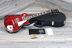 Gibson Les Paul Custom Shop Red Tiger Flame! Super Clean + COA and Orig Case