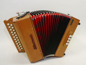 Melodeon, Akkordeon , Sherwood Shire III , G-C , wie NEU , Cagnoni Stimmplatten