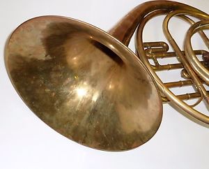 Collectible Early 20th Century Boosey & co. Lotone London French Horn In Case