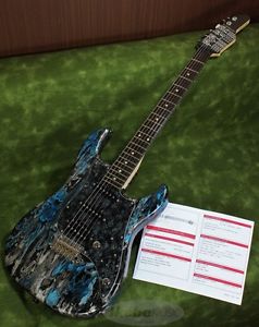 James Tyler Studio Elite HD Black and Blue Shmear Semi-Gloss Finish Alder Body