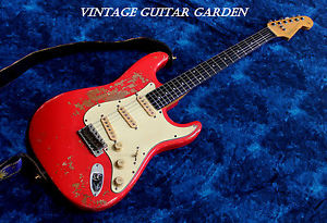 Vintage Custom Relic Fiesta Red Strat, 1982 Fender Body, Phil Kubicki Ebony Neck