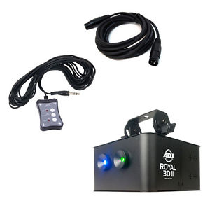 American DJ ROYAL 3D II Laser Effect Light Fixture with DMX Cable & Controller