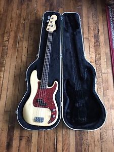 Fender American Standard Precision Electric Bass Guitar USA Pbass Natural Finish