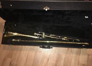 Bach Stradivarius 42 Trombone Trigger  w/case. Slide lock is broken.