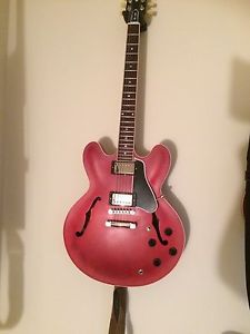 Gibson ES-335 Dot Satin Finish Electric Semi Hollow Guitar Hard Case Included