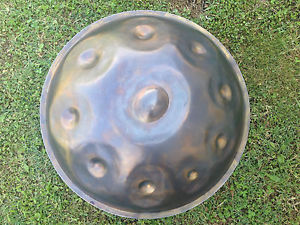 handpan prototype pantam percussion with heat treatments