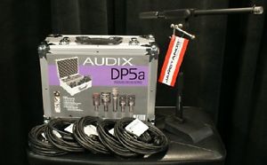 Audix DP5A Drum Microphone Package with Stands & Cables