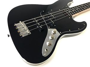 2010-2012 Fender Japan AJB AeroDyne Jazz Bass Guitar Black Made in Japan