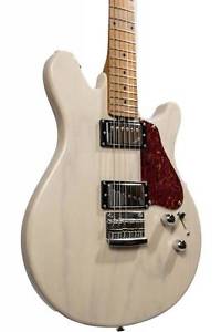 Sterling Valentine Signature Electric Guitar, Trans Buttermilk, With Bag