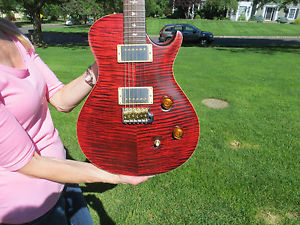 Prs Modern Eagle 1 Brazilian Rosewood Neck Single Cut Red Tiger Tremelo 2007