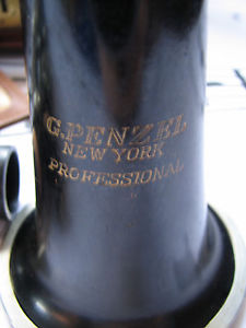 SUBLIME Clarinette Professionnelle en ébene G PENZEL sib USA prête à jouer