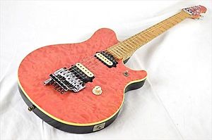 Musicman AXIS EX Translucent Pink D-Tuna "EVH" "MIJ", c.1999, VG. condition w/HC