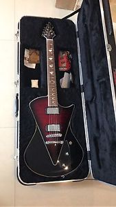 New Music Man Armada HH Black Cherry Burst Quilt Top Electric Guitar
