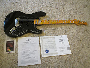 MINT G&L Fender USA Made Legacy Tint Maple Neck Black on Black Electric Guitar