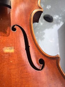 4/4 Geige Michael Strobl Berlin Violine Old German Violin 1915 Branding