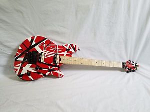 LIMITED EDITION EVH WOLFGANG SPECIAL GUITAR RWB STRIPED with EVH HARDSHELL CASE!