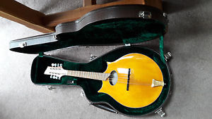 Jonathan Mann large body Mandolin. Carved top, flat back + K & K pick-up + case