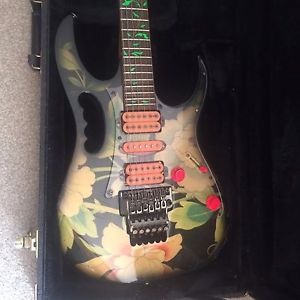 RARE FLORAL Japan  Ibanez Jem 77 FP 'Steve Vai' WITH HARD CASE